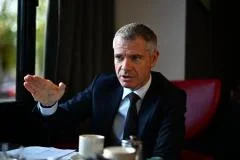 Jean-Marc Mickeler, président de la DNCG, incite le football professionnel à réagir. (S. Mantey/L'Équipe)