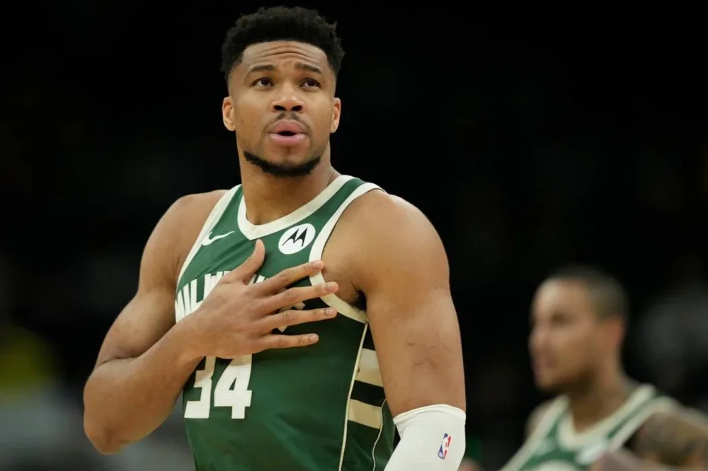 Giannis Antetokounmpo, durante un partido de esta temporada.